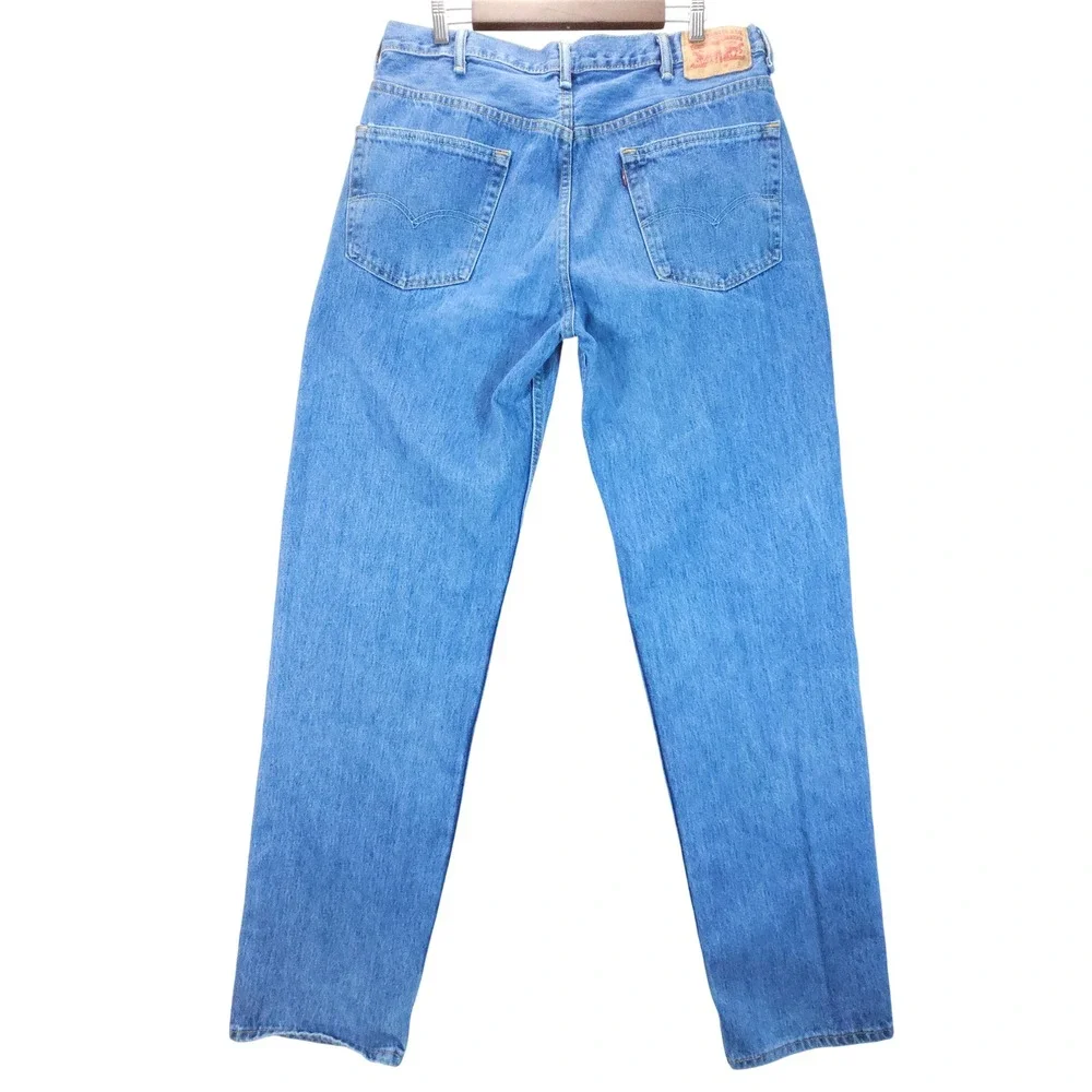 Levi's 550 Jeans Mens 38x38‎ Blue Y2K Relaxed Fit Tapered Leg Denim Streetwear